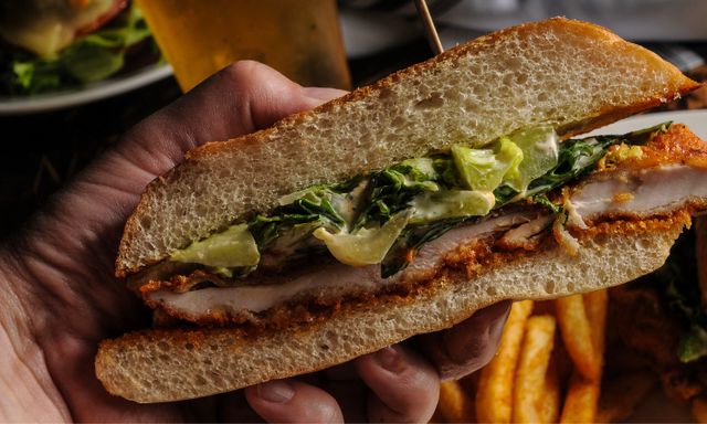 Parmesan Chicken Sandwich.